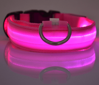 Luminous Glow-In-The-Dark Led Pet Collar: The Ultimate Night Safety Accessory For Dogs And Cats