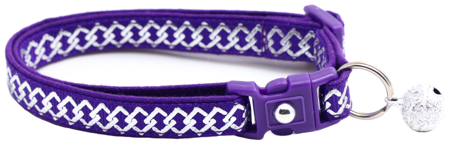 Silver Knots Cat Collar