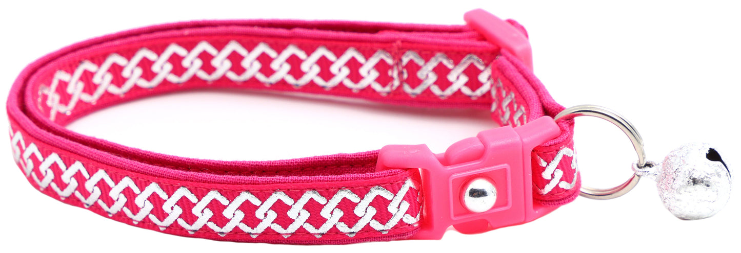 Silver Knots Cat Collar