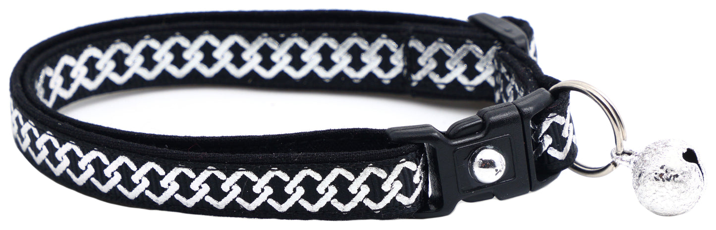 Silver Knots Cat Collar