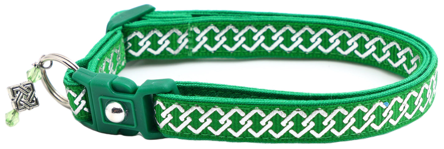 Silver Knots Cat Collar