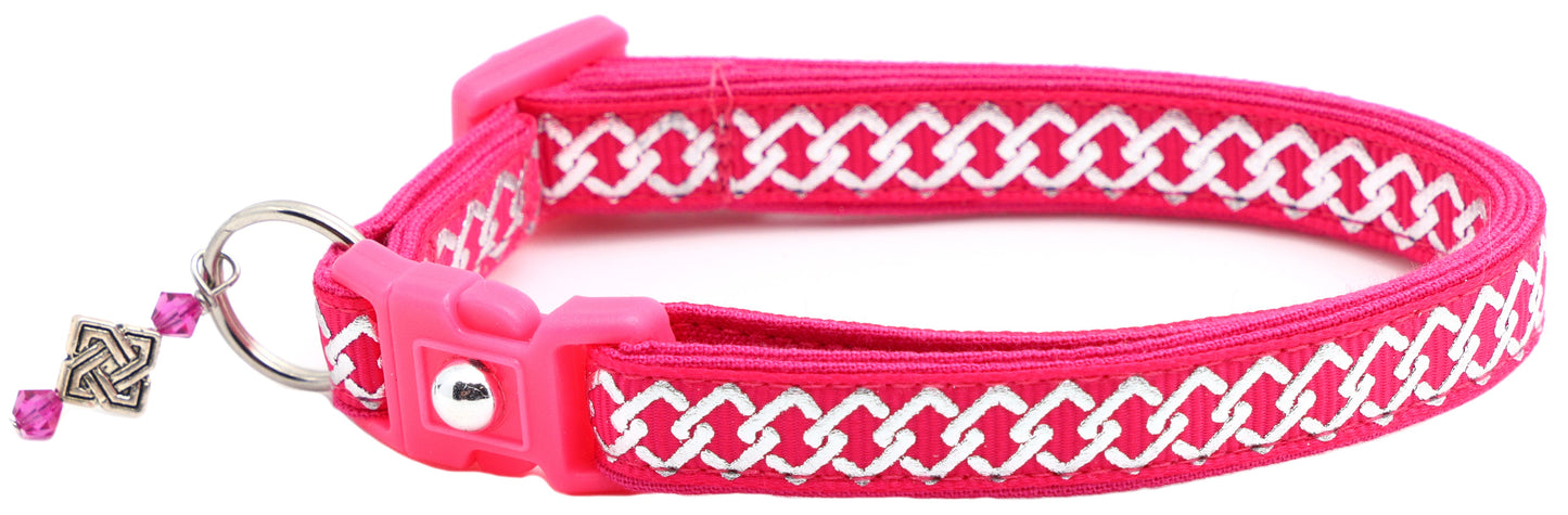 Silver Knots Cat Collar