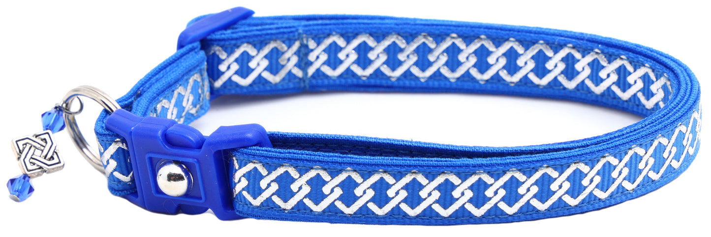 Silver Knots Cat Collar