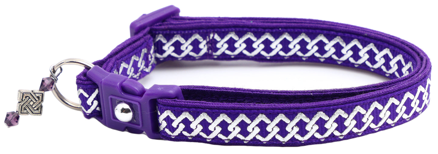 Silver Knots Cat Collar