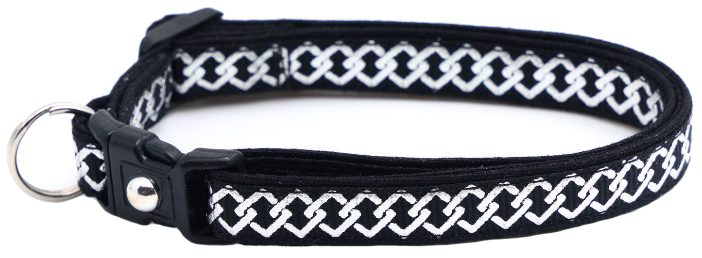 Silver Knots Cat Collar