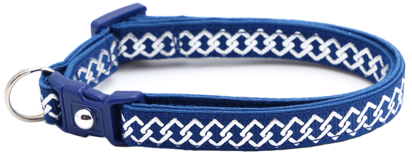 Silver Knots Cat Collar