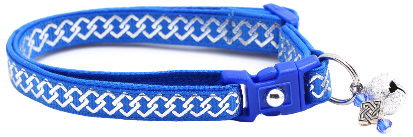 Silver Knots Cat Collar
