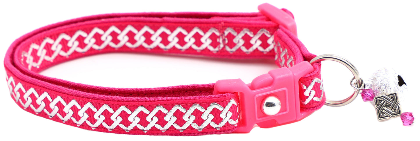 Silver Knots Cat Collar