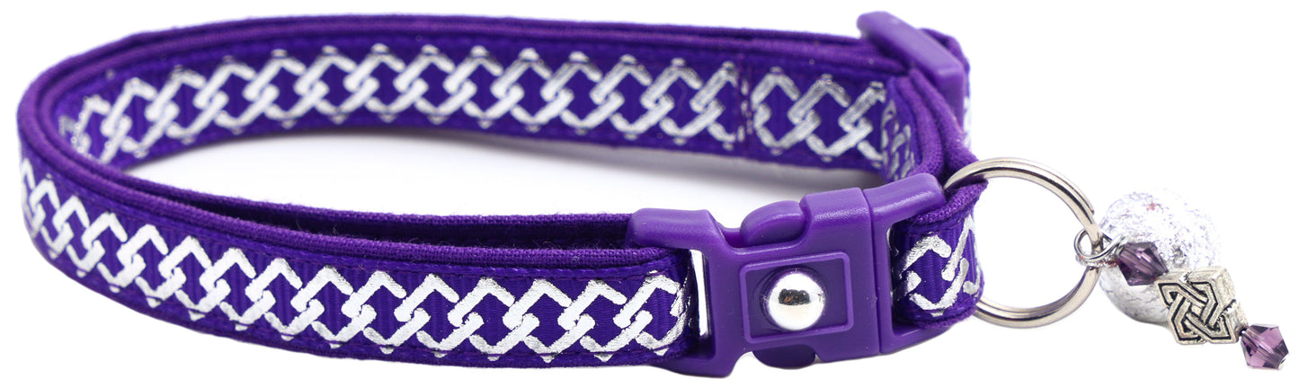 Silver Knots Cat Collar