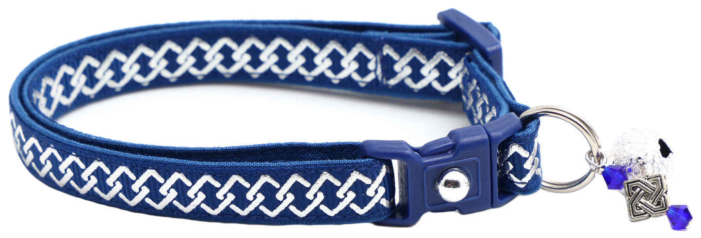 Silver Knots Cat Collar