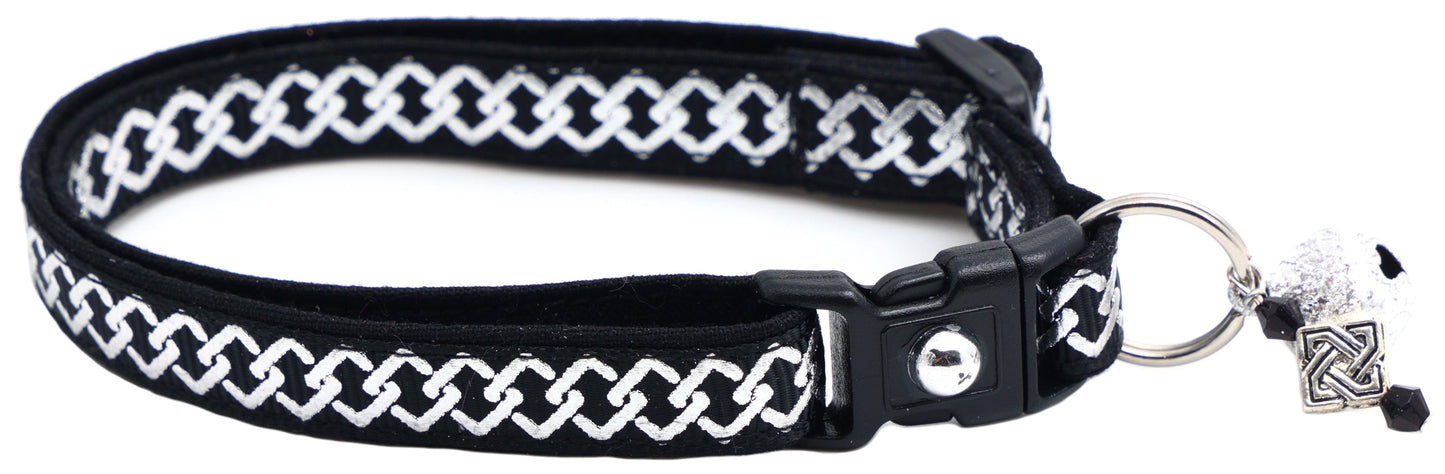 Silver Knots Cat Collar