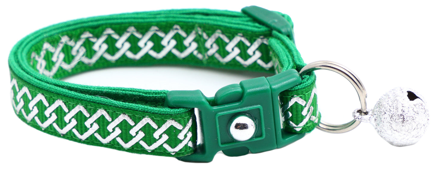 Silver Knots Cat Collar