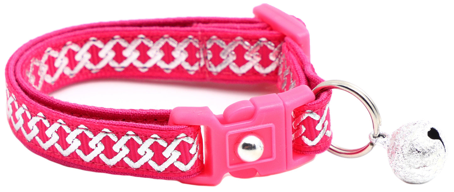 Silver Knots Cat Collar