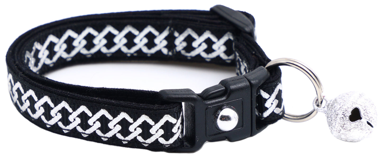 Silver Knots Cat Collar