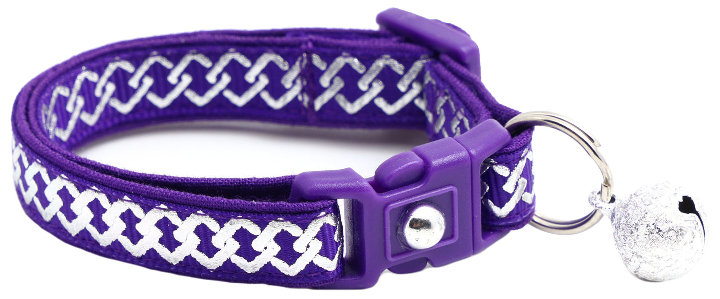 Silver Knots Cat Collar