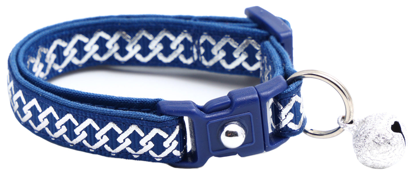 Silver Knots Cat Collar