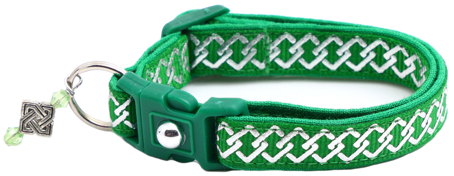 Silver Knots Cat Collar