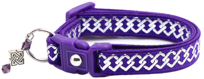 Silver Knots Cat Collar