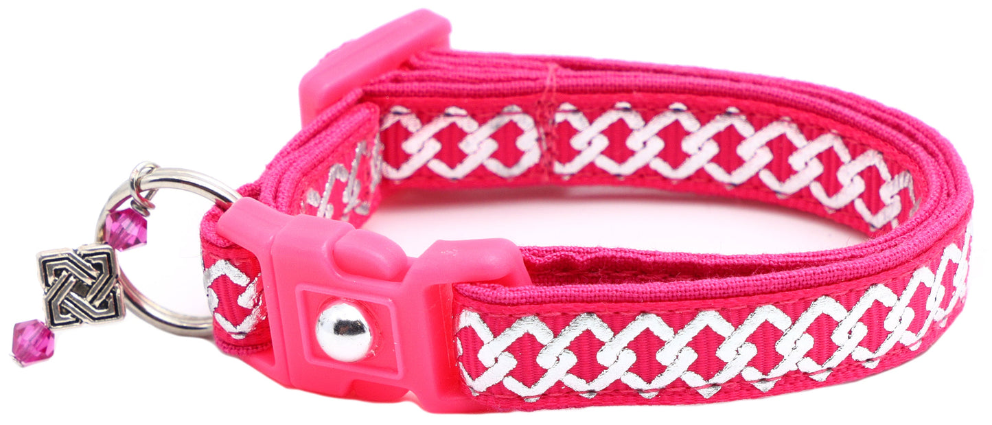 Silver Knots Cat Collar