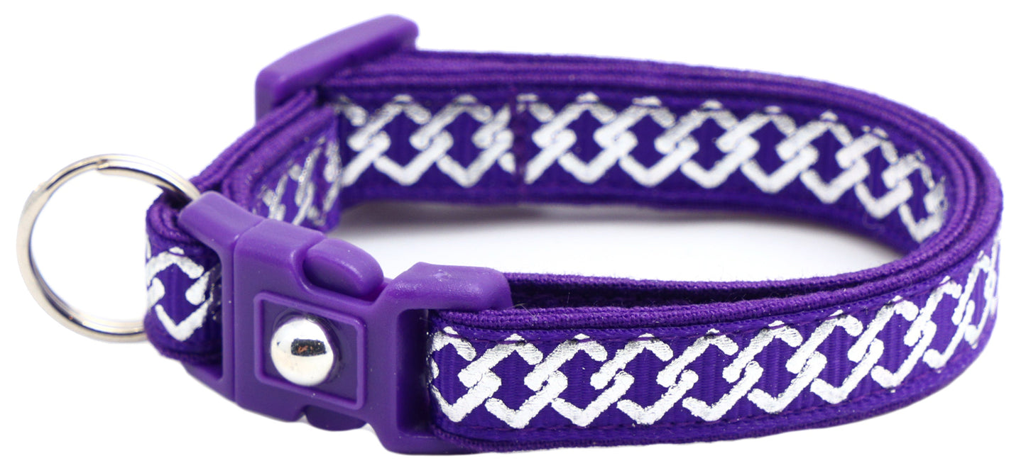 Silver Knots Cat Collar