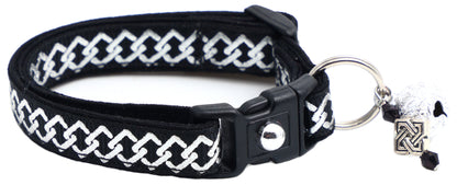 Silver Knots Cat Collar