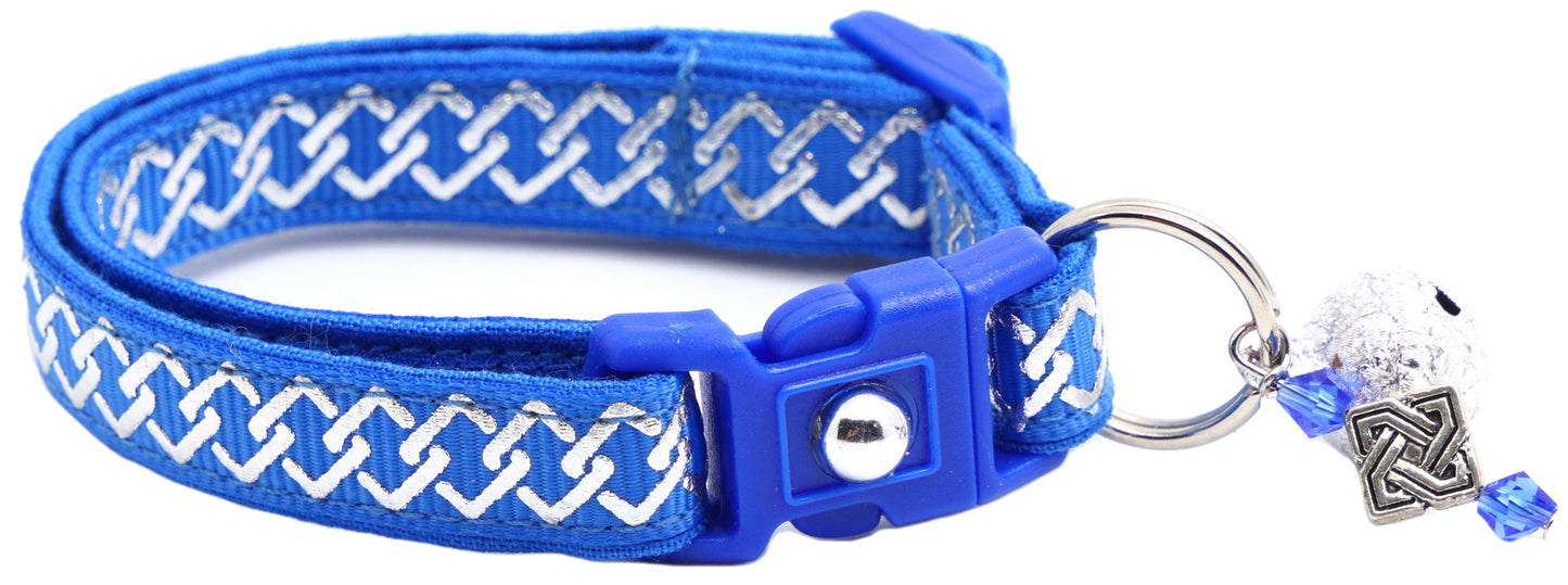 Silver Knots Cat Collar