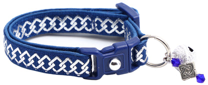 Silver Knots Cat Collar