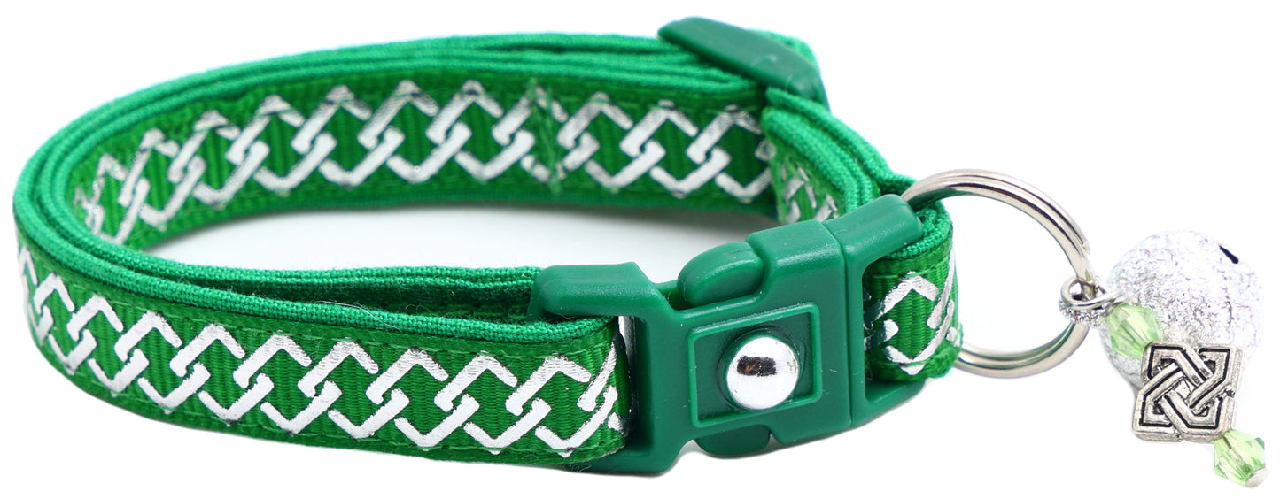 Silver Knots Cat Collar