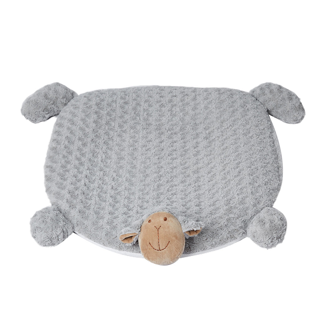 NNEIDS PaWz Pet Bed Cat Calming Beds Dog Squeaky L Grey Large