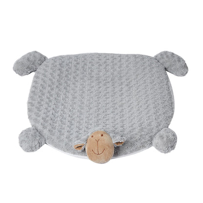 NNEIDS PaWz Pet Bed Cat Calming Beds Dog Squeaky L Grey Large